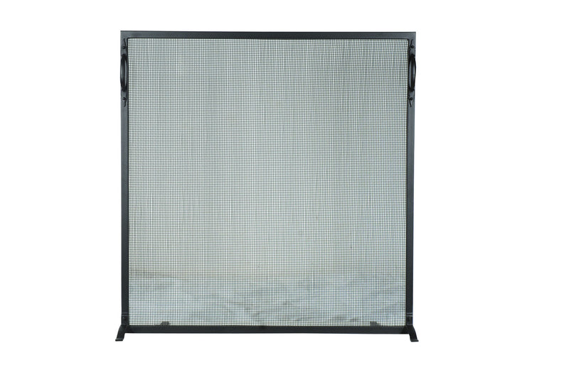Meyda Tiffany 107465 Fireplace Screen, Textured Black