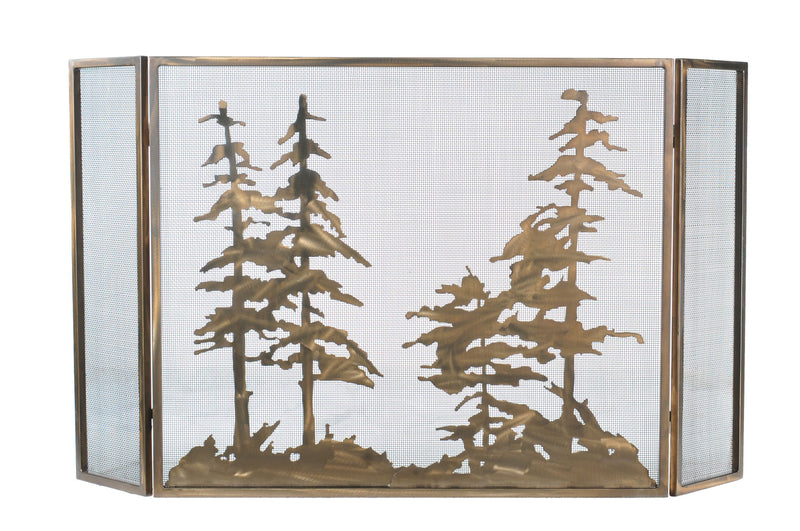 Meyda Tiffany 107632 Fireplace Screen, Antique Copper