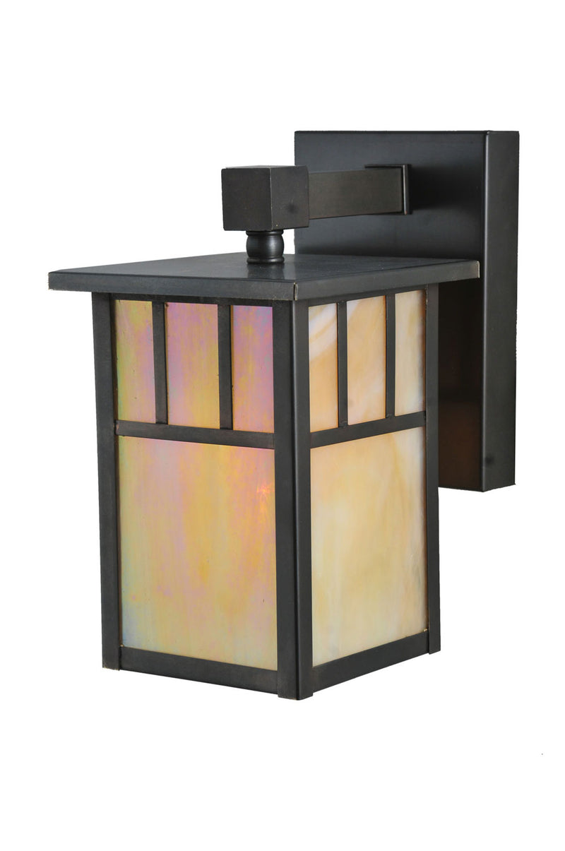 Meyda Tiffany 107715 One Light Wall Sconce, Craftsman Brown