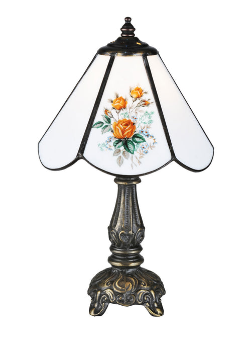 Meyda Tiffany 107812 One Light Mini Lamp, Mahogany Bronze