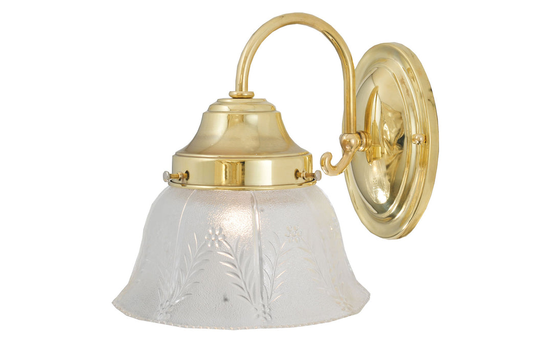 Meyda Tiffany 107875 One Light Wall Sconce, Polished Brass