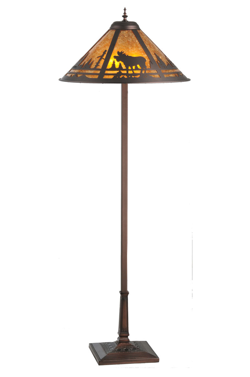 Meyda Tiffany 107889 Two Light Floor Lamp, Mahogany Bronze