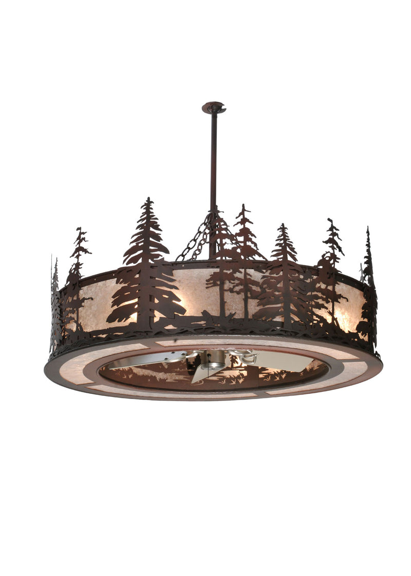 Meyda Tiffany 108064 Eight Light Chandelier, Rust,Wrought Iron