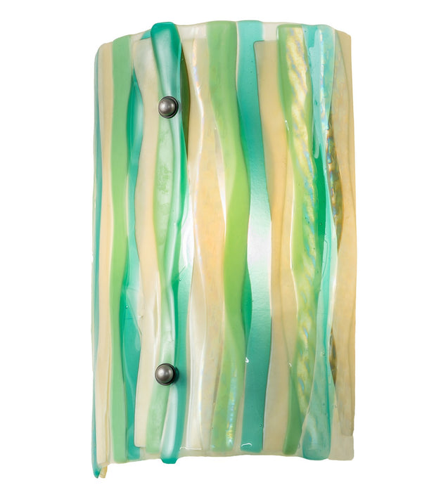 Meyda Tiffany 108128 One Light Wall Sconce, Nickel