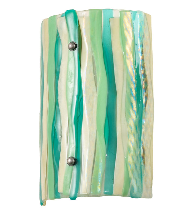 Meyda Tiffany 108128 One Light Wall Sconce, Nickel