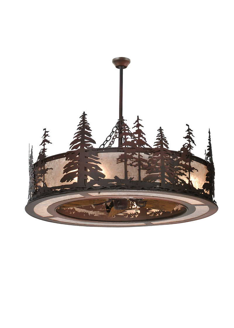 Meyda Tiffany 108302 Eight Light Chandelier, Rust,Wrought Iron