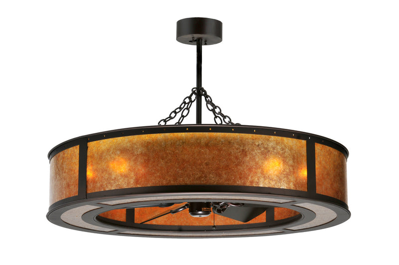 Meyda Tiffany 108445 Eight Light Chandelier, Mahogany Bronze