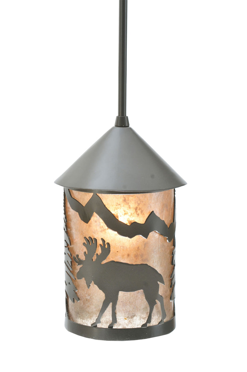 Meyda Tiffany 108462 One Light Mini Pendant, Timeless Bronze