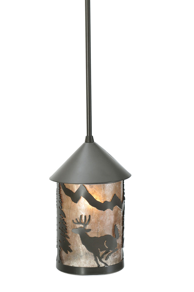 Meyda Tiffany 108463 One Light Mini Pendant, Timeless Bronze