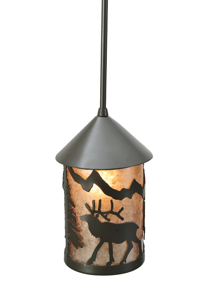 Meyda Tiffany 108464 One Light Mini Pendant, Timeless Bronze