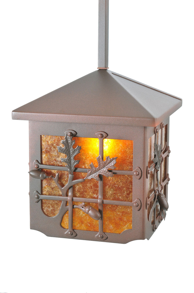 Meyda Tiffany 108511 One Light Pendant, Rust On Wrought Iron