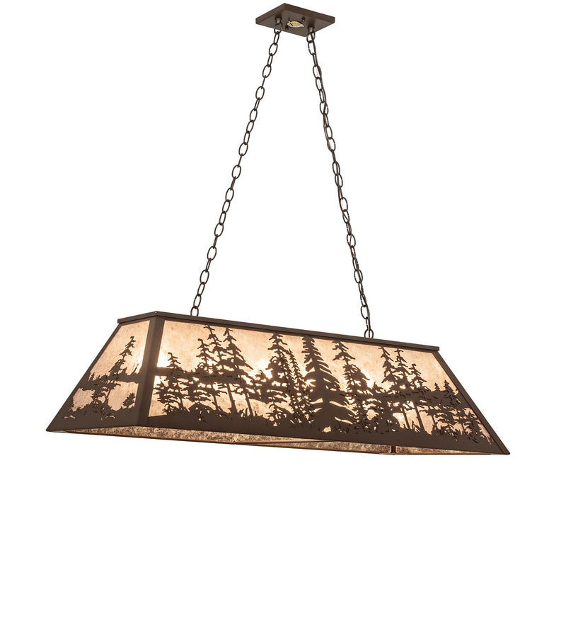 Meyda Tiffany 108527 Six Light Oblong Pendant, Caf Noir