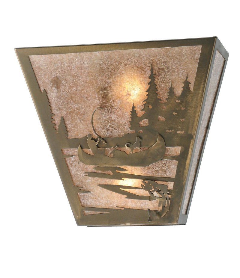 Meyda Tiffany 108532 Two Light Wall Sconce, Antique Copper