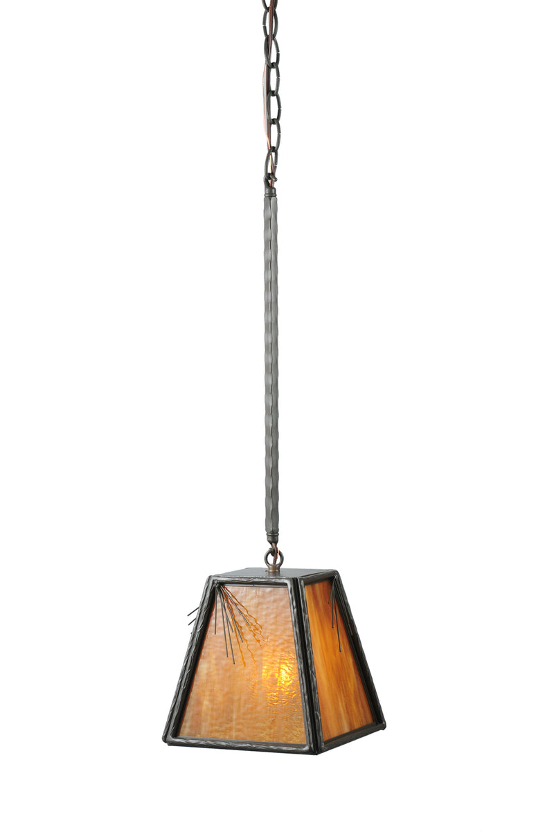 Meyda Tiffany 108586 One Light Mini Pendant, Timeless Bronze