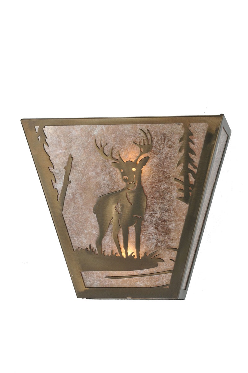 Meyda Tiffany 108590 Two Light Wall Sconce, Antique Copper