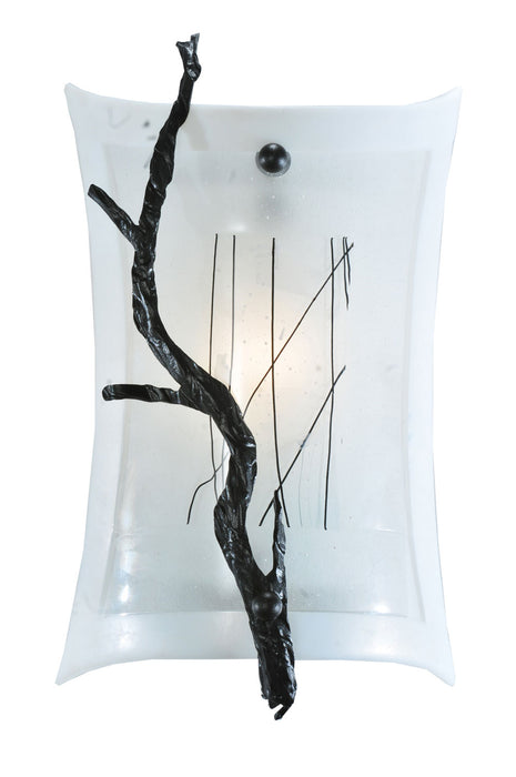 Meyda Tiffany 108602 One Light Wall Sconce, Textured Black