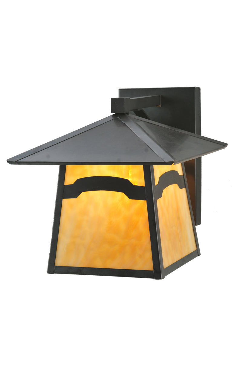 Meyda Tiffany 108611 One Light Wall Sconce, Craftsman Brown