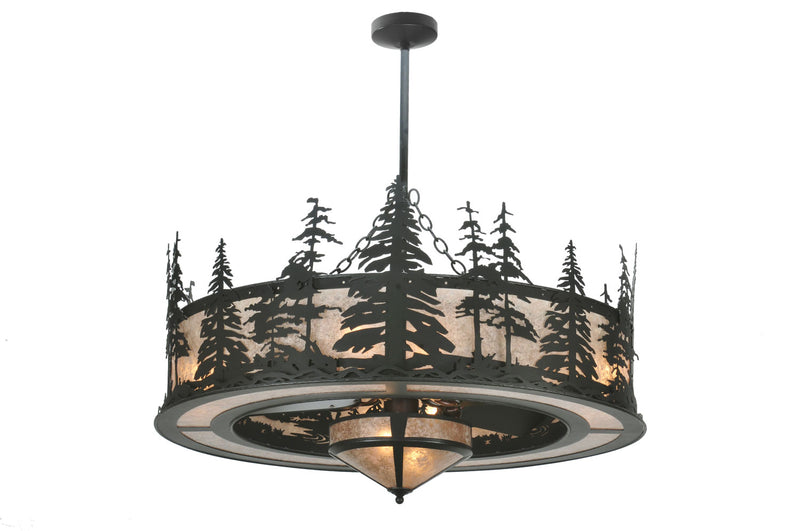 Meyda Tiffany 108718 Ten Light Chandelier, Black Metal