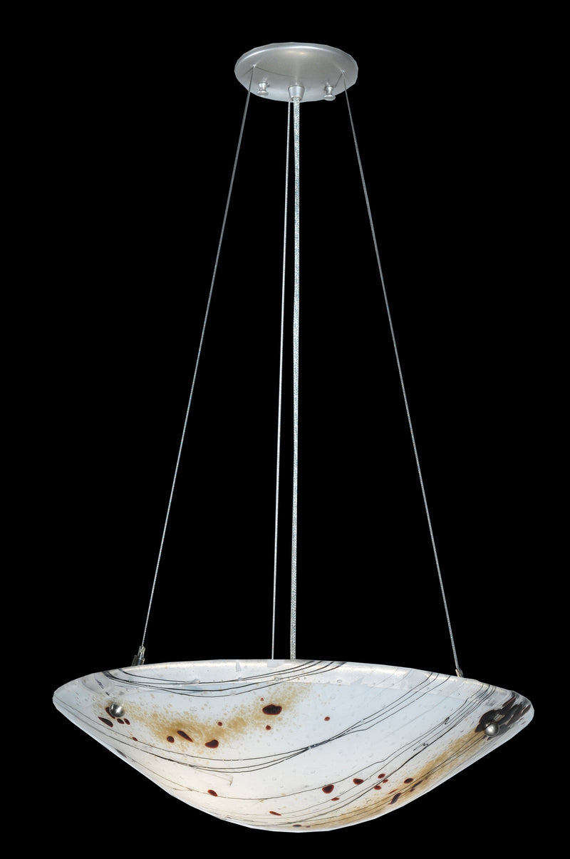 Meyda Tiffany 108725 Three Light Pendant, Nickel