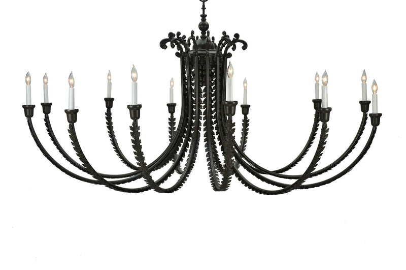 Meyda Tiffany 108852 12 Light Chandelier, Timeless Bronze