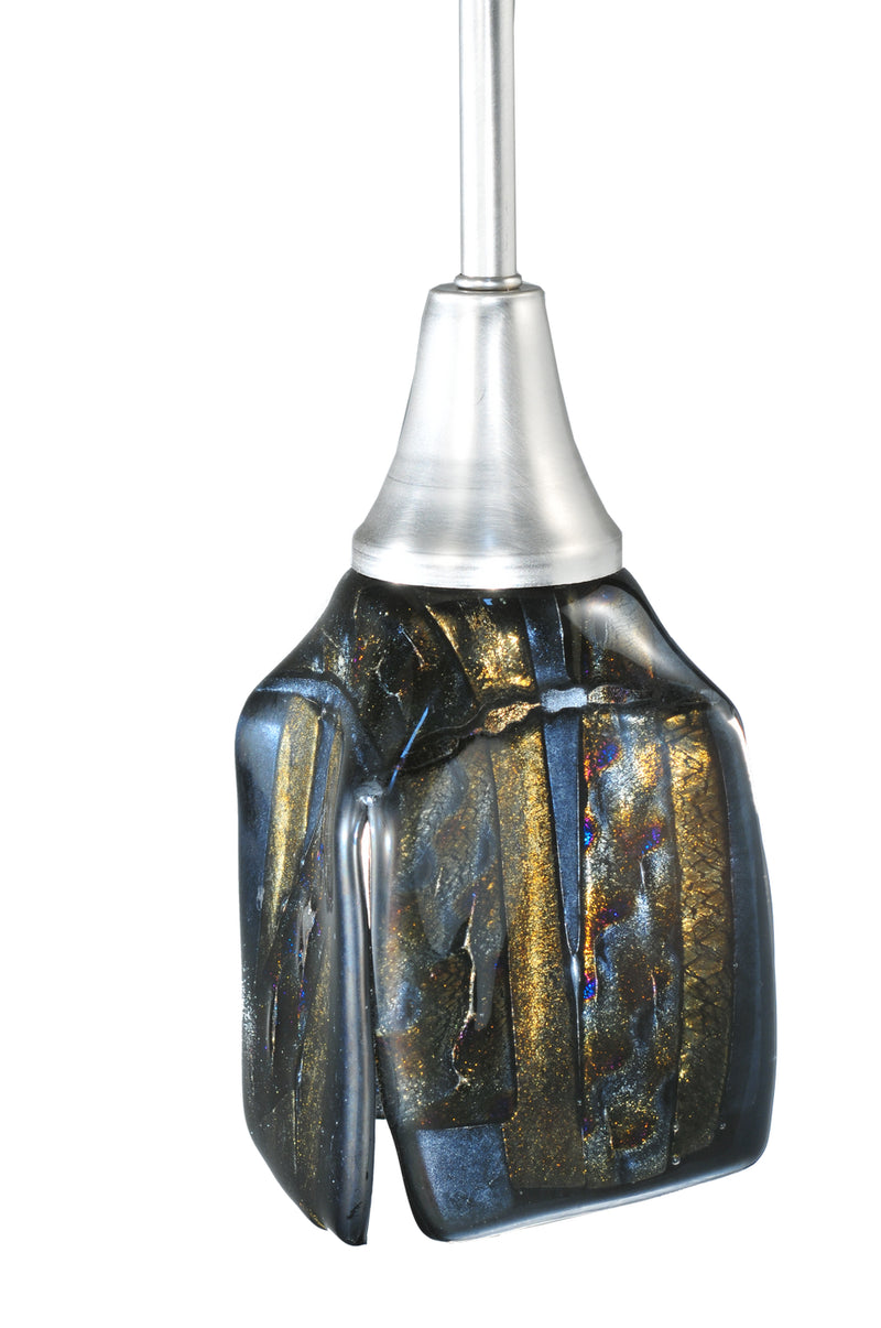Meyda Tiffany 108989 One Light Mini Pendant, Brushed Nickel