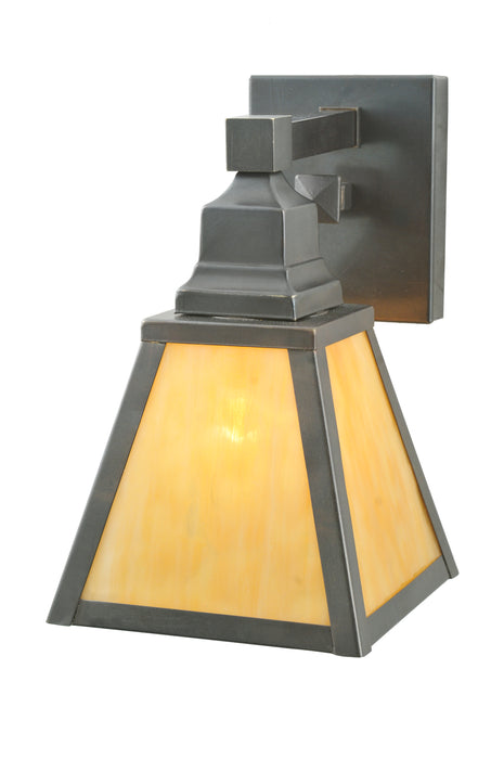 Meyda Tiffany 109032 One Light Vanity, Craftsman Brown