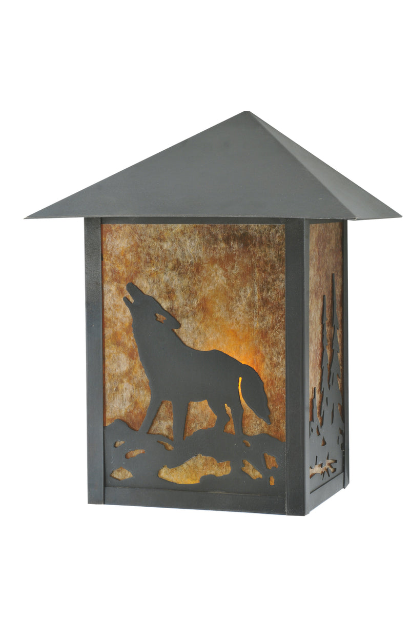 Meyda Tiffany 109130 One Light Wall Sconce, Craftsman Brown