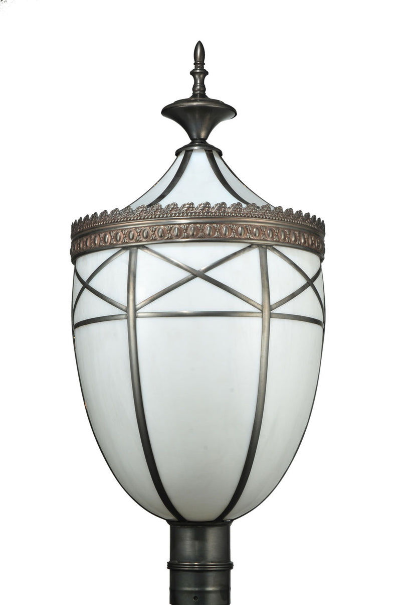 Meyda Tiffany 109139 One Light Post Mount, Craftsman Brown