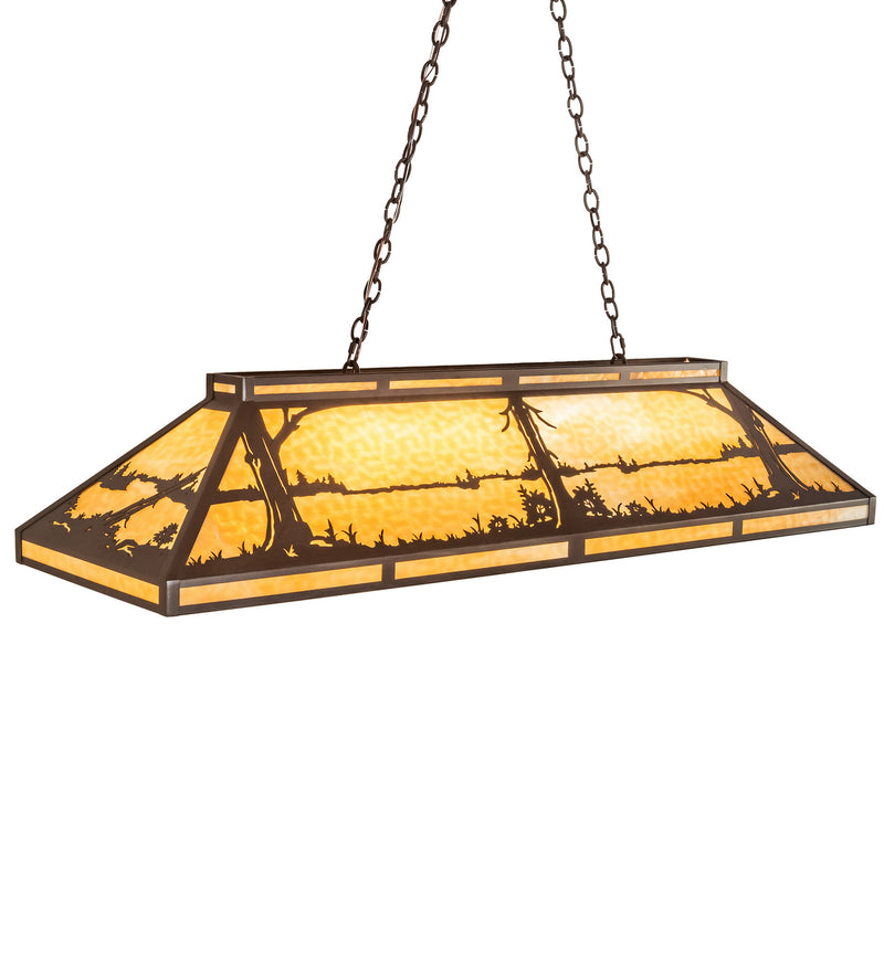Meyda Tiffany 109153 Nine Light Oblong Pendant, Cafe Noir