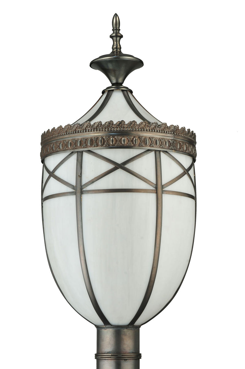 Meyda Tiffany 109155 One Light Post Mount, Craftsman Brown