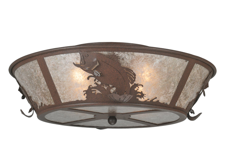Meyda Tiffany 109226 Four Light Flushmount, Cafe Noir