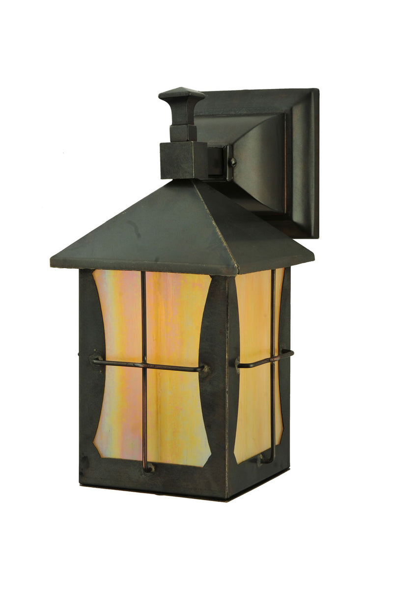 Meyda Tiffany 109263 One Light Wall Sconce, Craftsman Brown