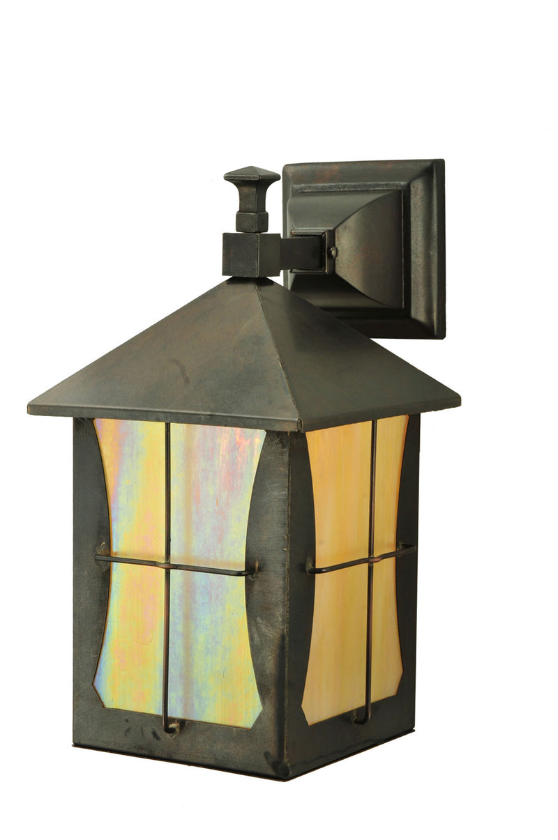 Meyda Tiffany 109264 One Light Wall Sconce, Craftsman Brown