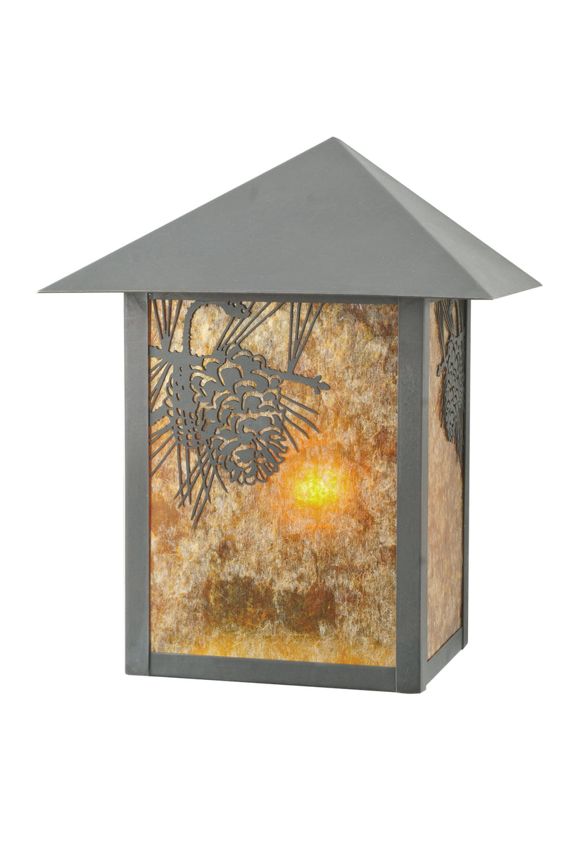 Meyda Tiffany 109359 One Light Wall Sconce, Craftsman Brown