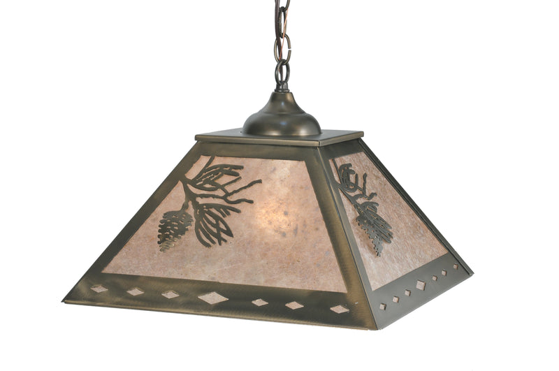 Meyda Tiffany 109380 Two Light Pendant, Antique Copper