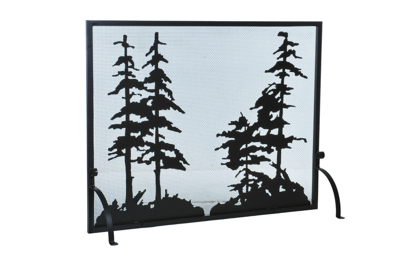 Meyda Tiffany 109441 Fireplace Screen, Textured Black