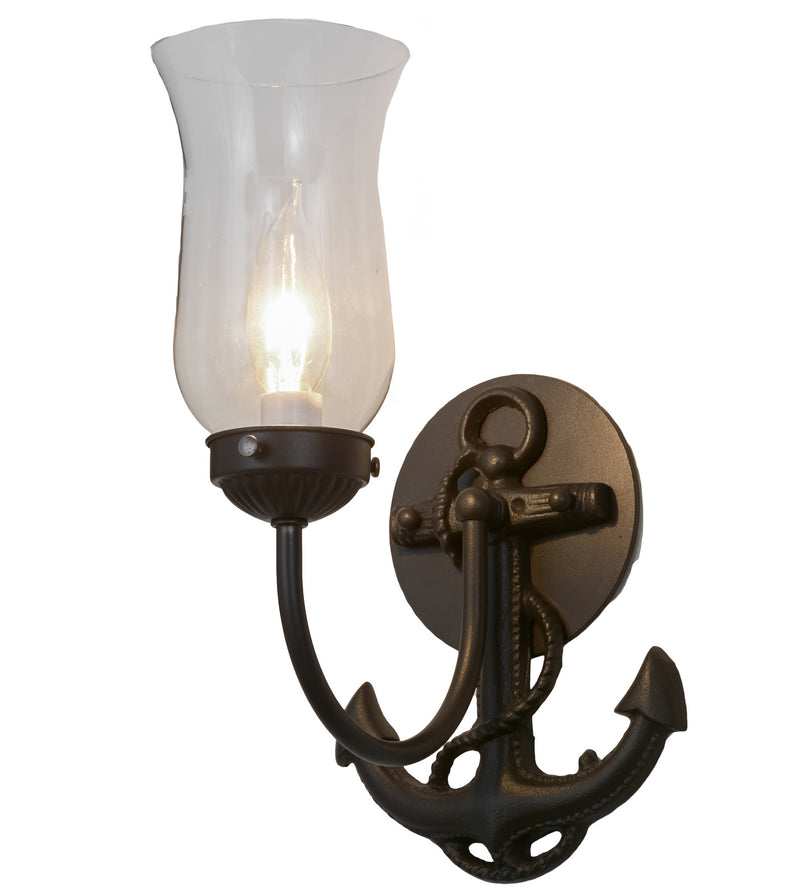 Meyda Tiffany 109538 One Light Wall Sconce, Wrought Iron