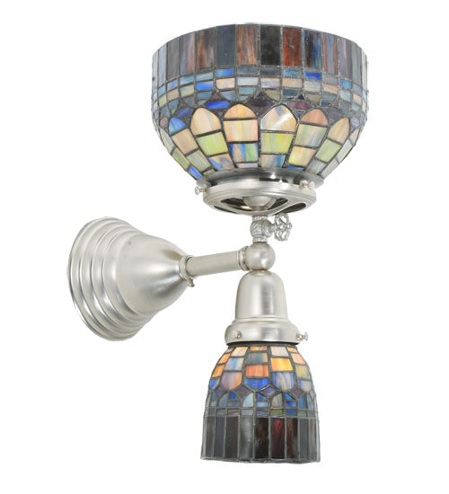 Meyda Tiffany 109600 Two Light Wall Sconce, Nickel