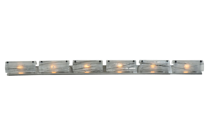 Meyda Tiffany 109617 Six Light Vanity, Nickel