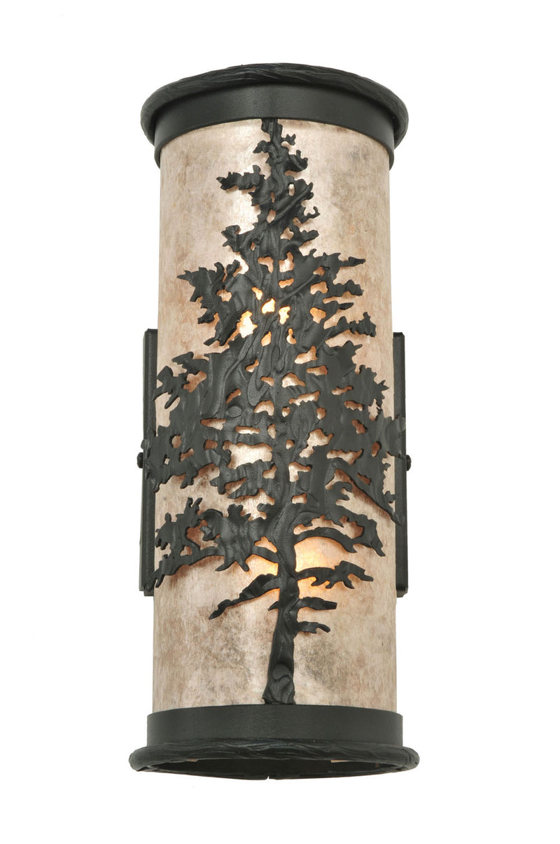 Meyda Tiffany 109763 Two Light Wall Sconce, Textured Black