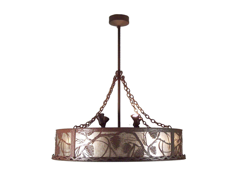 Meyda Tiffany 109778 12 Light Chandelier, Wrought Iron