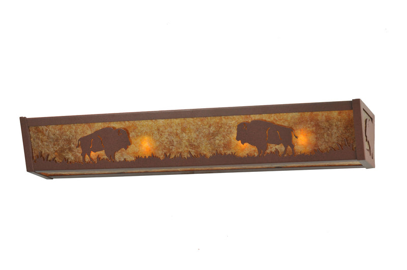 Meyda Tiffany 109891 Four Light Vanity, Rust