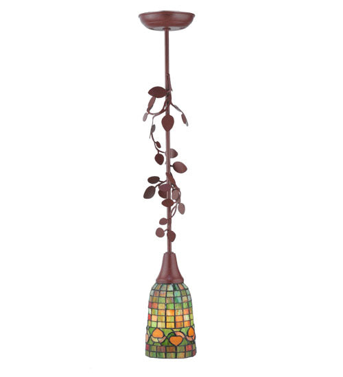 Meyda Tiffany 109960 One Light Mini Pendant, Rust