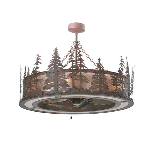 Meyda Tiffany 109974 Eight Light Chandel-Air, Rust,Wrought Iron