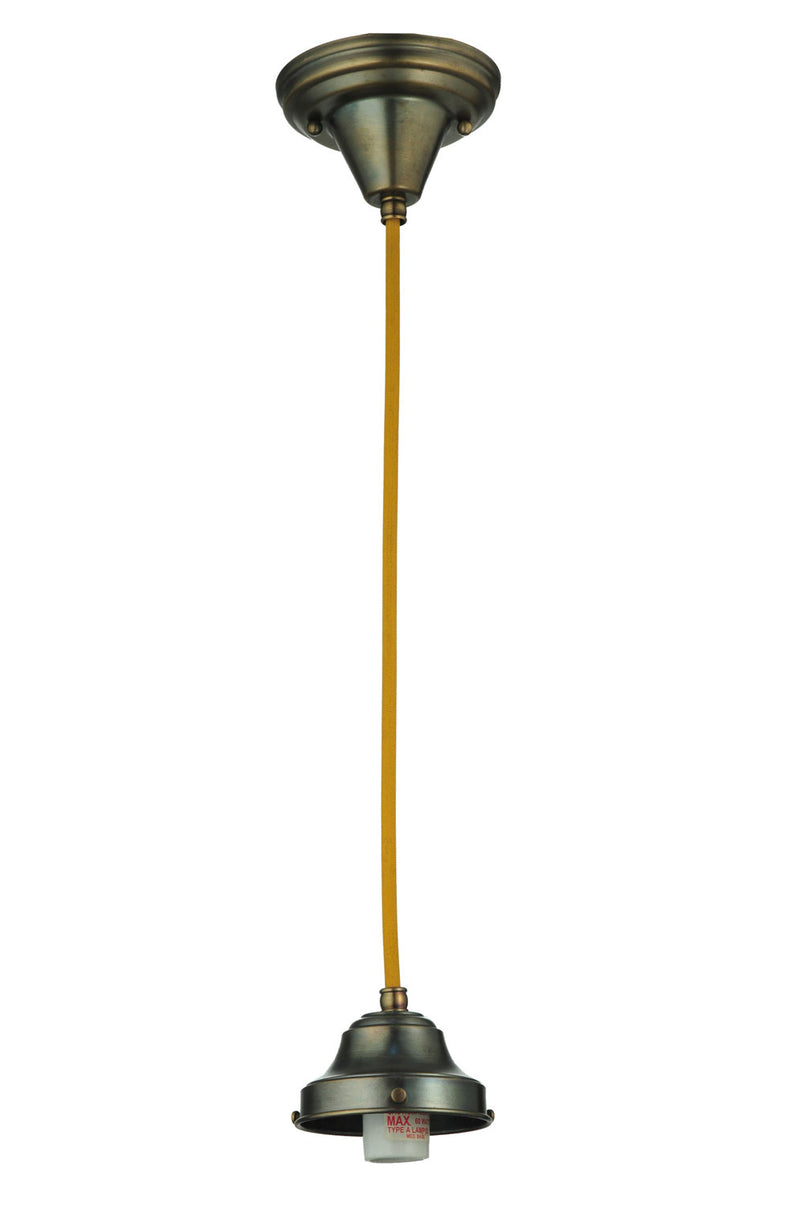 Meyda Tiffany 110365 One Light Pendant Hardware, Antique Brass