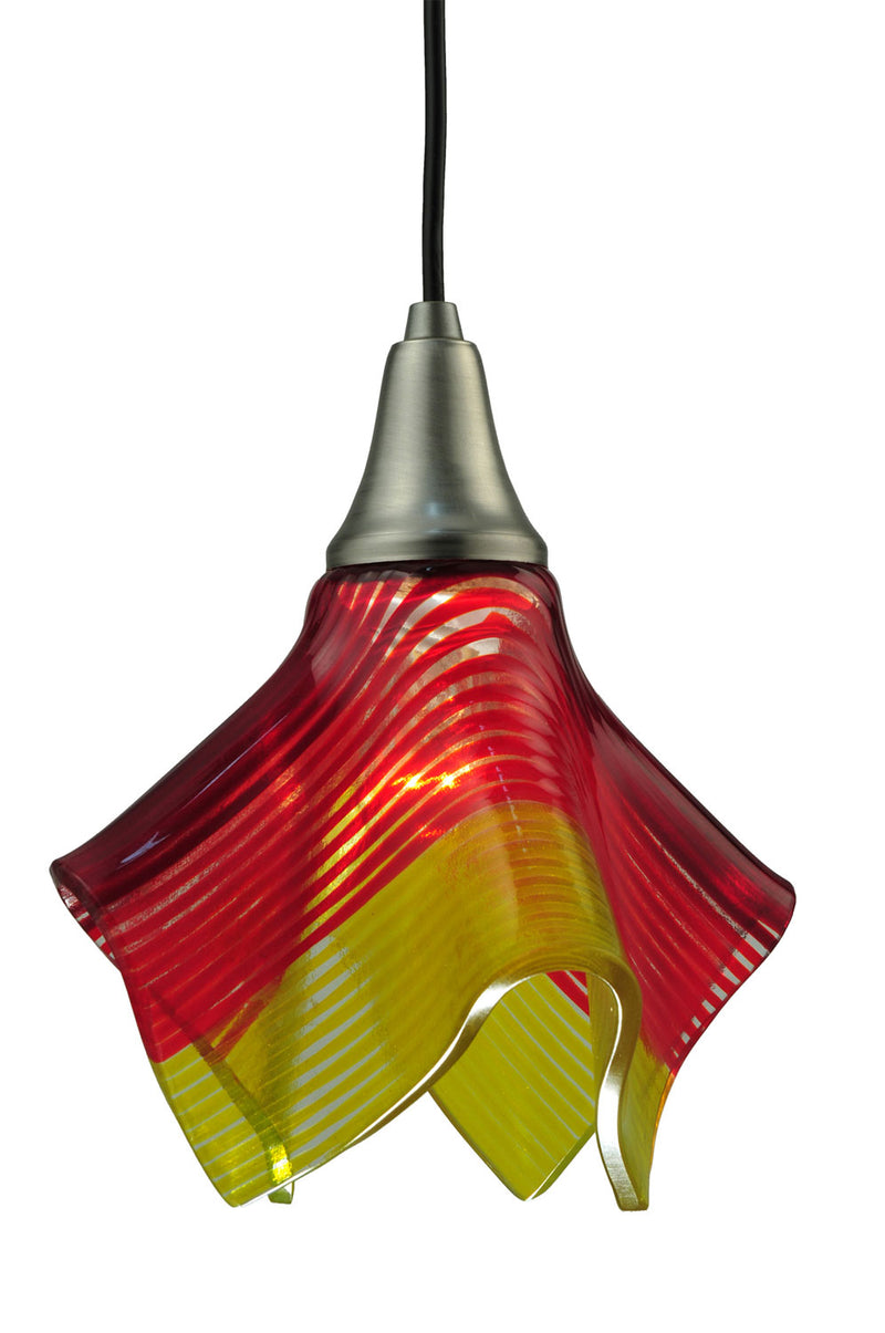 Meyda Tiffany 110691 One Light Mini Pendant, Nickel