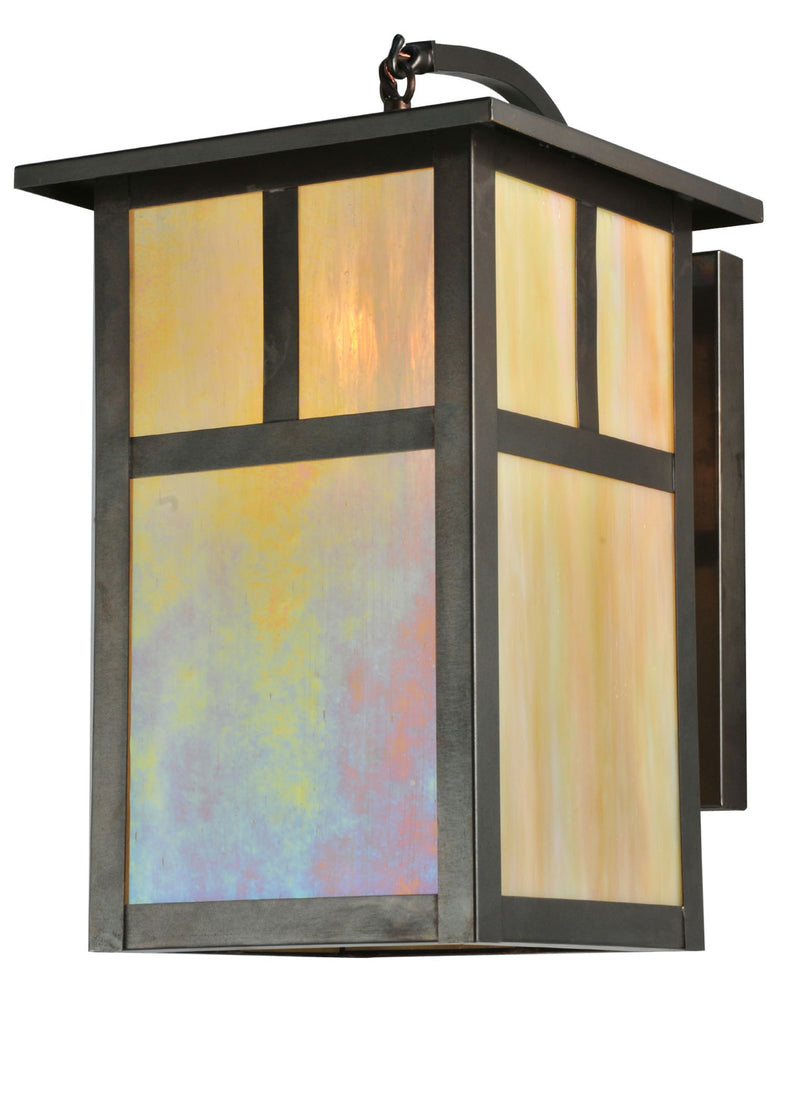 Meyda Tiffany 110798 One Light Wall Sconce, Craftsman Brown