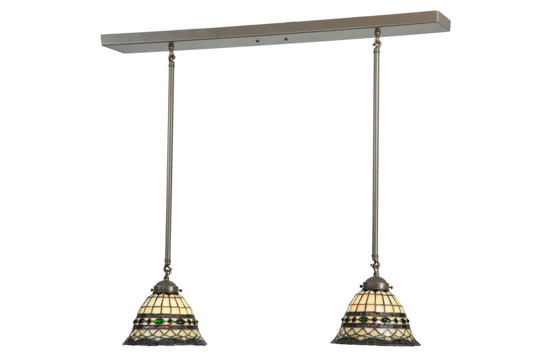 Meyda Tiffany 110826 Two Light Island Pendant, Timeless Bronze