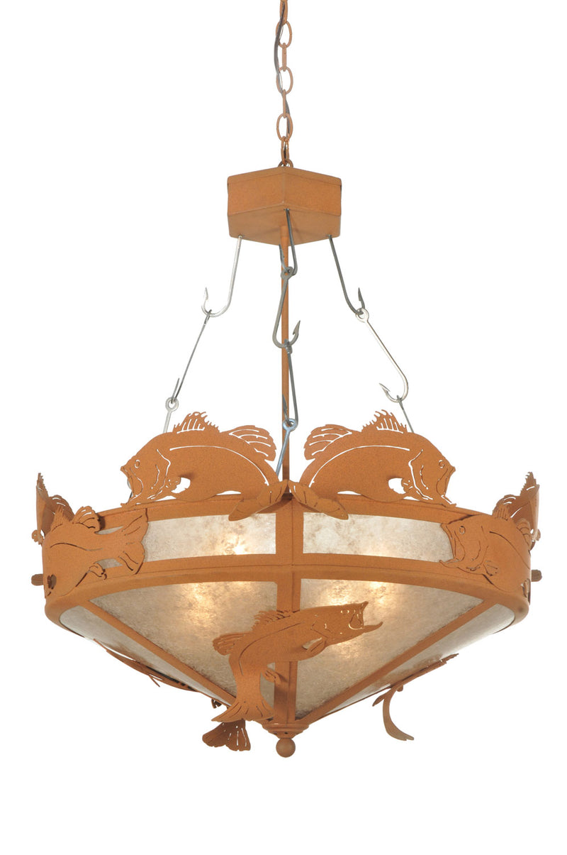 Meyda Tiffany 110916 Four Light Inverted Pendant, Earth
