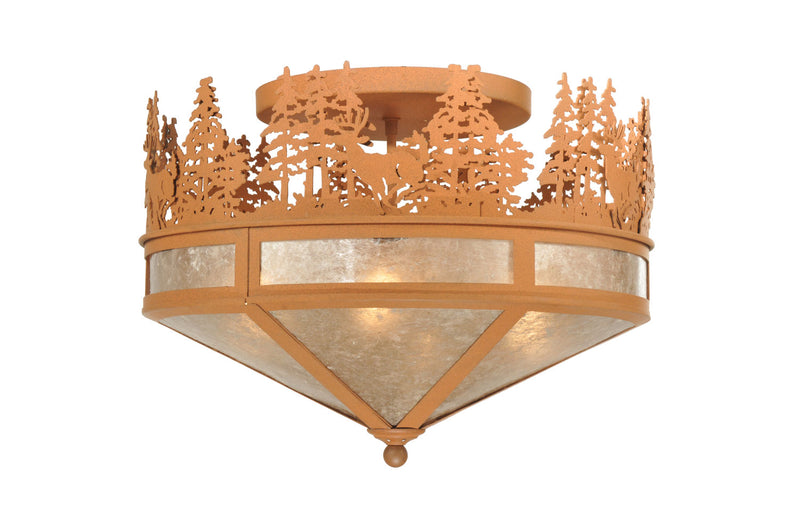 Meyda Tiffany 110926 Four Light Flushmount, Earth